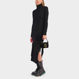 Sac À Main Fran - By Far - Cuir Verni - Noir