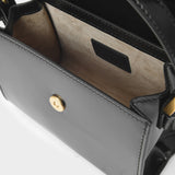 Sac À Main Fran - By Far - Cuir Verni - Noir
