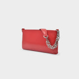 Sac Holly en Cuir Gloss Rouge