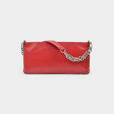 Sac Holly en Cuir Gloss Rouge