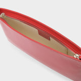 Sac Holly en Cuir Gloss Rouge