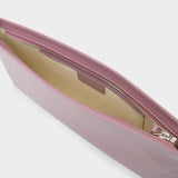 Sac Holly en Cuir Gloss Violet