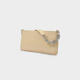 Sac Holly en Cuir Gloss Beige