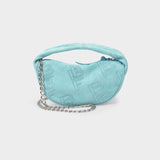 Sac Baby Cush en Cuir Bleu