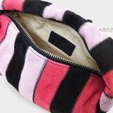 Sac Baby Cush en Cuir Rose Patchwork