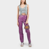 Sac Dora en Cuir Violet