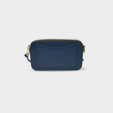 Sac Snapshot en Cuir Bleu