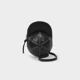 Sac Midi Cap Bag en Cuir Noir