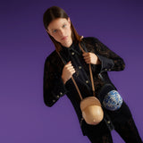 Sac Midi Cap en Cuir Beige