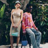 Sac Hobo Bumper-Moon - J.W. Anderson - Cuir - Bleu/Lilas