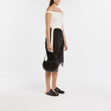 Sac Hobo Crystal Bumper-Moon - J.W. Anderson - Cuir - Noir