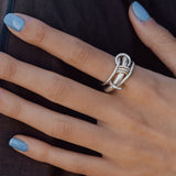 Bague Gemini Sg Pave en Argent