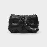 Sac Hobo Glam Slam Flap Medium - Maison Margiela - Cuir - Noir