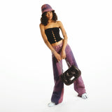 Sac Hobo Glam Slam Flap Medium - Maison Margiela - Cuir - Noir