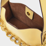 Sac Mini Kesme en Cuir Jaune
