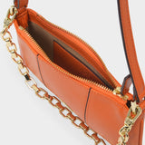 Sac Mini Pita en Cuir Orange
