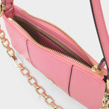 Sac Mini Pita en Cuir Rose