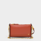 Sac Mini Carmen en Cuir Bordeaux Redbole