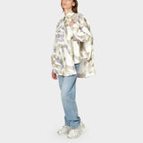 Sac Mini Prism en Cuir/Fausse Fourrure Beige