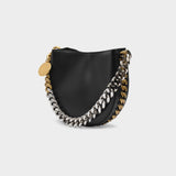 Sac Medium shoulder Bag Chain en Cuir Synthétique Noir