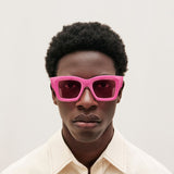 Lunettes de Soleil Baci en Acétate Rose