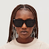 Lunettes de Soleil Baci en Acétate Noires
