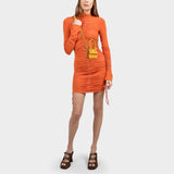 Sac Le Chiquito en Cuir Orange