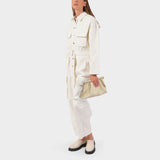 Sac The Bar Clutch en Cuir Vegan Beige