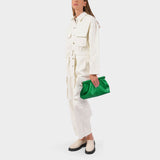 Sac The Bar Clutch en Cuir Vegan Vert