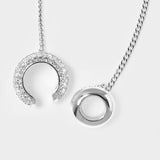 Boucle d'Oreille pour Airpods Pave en Laiton Argenté