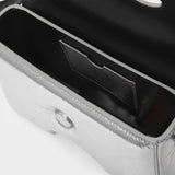 Sac Burrow 22 en Cuir Argenté