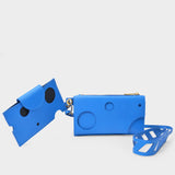 Etui pour iPhone en Cuir Bleu