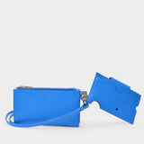 Etui pour iPhone en Cuir Bleu