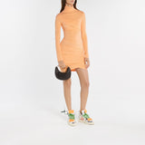 Sac Porté Épaule à Logo Embossé - Off White - Cuir - Noir