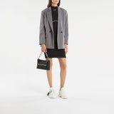 Sac Block Quote - Off White - Cuir - Noir/Argenté