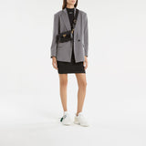 Sac Hobo Plain Binder - Off White - Cuir - Noir