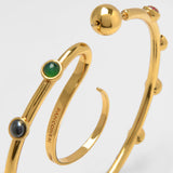 Boucle d'Oreilles Meidum Upside Down en Zircons