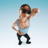 Collier N328 en Laiton Doré