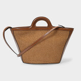 Cabas Tropicalia Small - Marni - Cuir - Raw Sienna