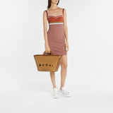Cabas Tropicalia Large - Marni - Cuir - Raw Sienna