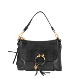 Sac Joan Hobo en cuir noir