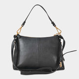 Sac Joan Hobo en cuir noir