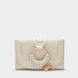 Portefeuille Hana Compact - See By Chloe - Cuir - Cement Beige