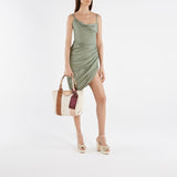 Tote Bag Leatizia Petit - See By Chloe - Coton/Cuir - Caramello