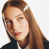 Barrette Flower Large - Simone Rocha - Perles - Beige