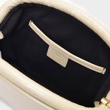 Sac Circle Brot en Cuir Beige