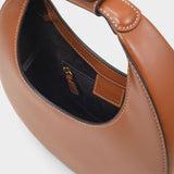 Sac À Main Mini Moon - Staud - Cuir - Tan