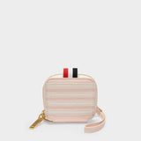Porte-Monnaie Zippé en Cuir Rose