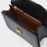 Sac Eleanor Porté Epaule Convertible Petit en Cuir Noir