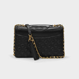Sac Flemming Convertible en Cuir Noir